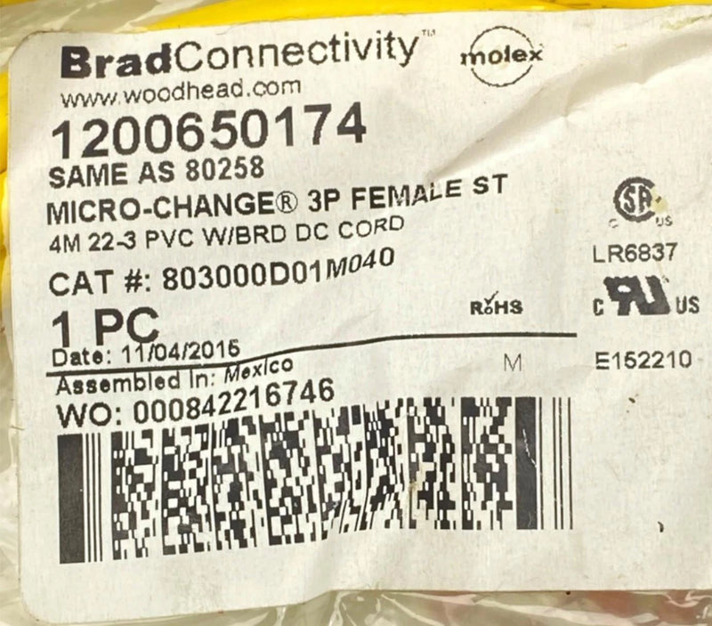 Load image into Gallery viewer, BRAD CONNECTIVITY 1200650174 Micro-Change 3P Female ST 22-3 (NEW) - Caliber Automation Online Store

