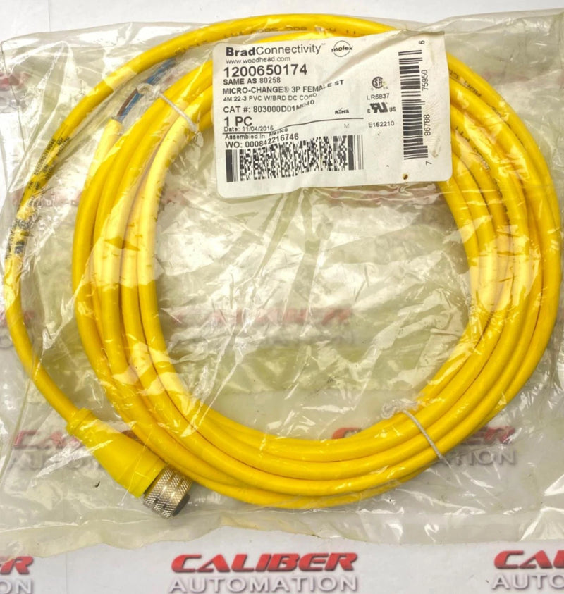 Load image into Gallery viewer, BRAD CONNECTIVITY 1200650174 Micro-Change 3P Female ST 22-3 (NEW) - Caliber Automation Online Store
