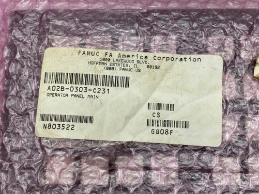 FANUC OPERATOR'S PANEL A02B-0303-C231 - Caliber Automation Online Store