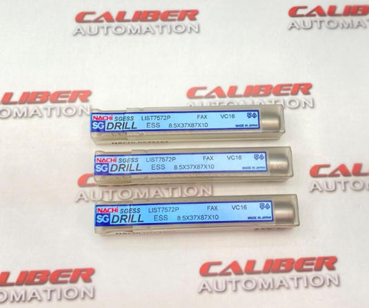 NACHI 0573161 8.50mm 135° Powdered Metal Cobalt Screw Machine Length Stub Drill - Caliber Automation Online Store