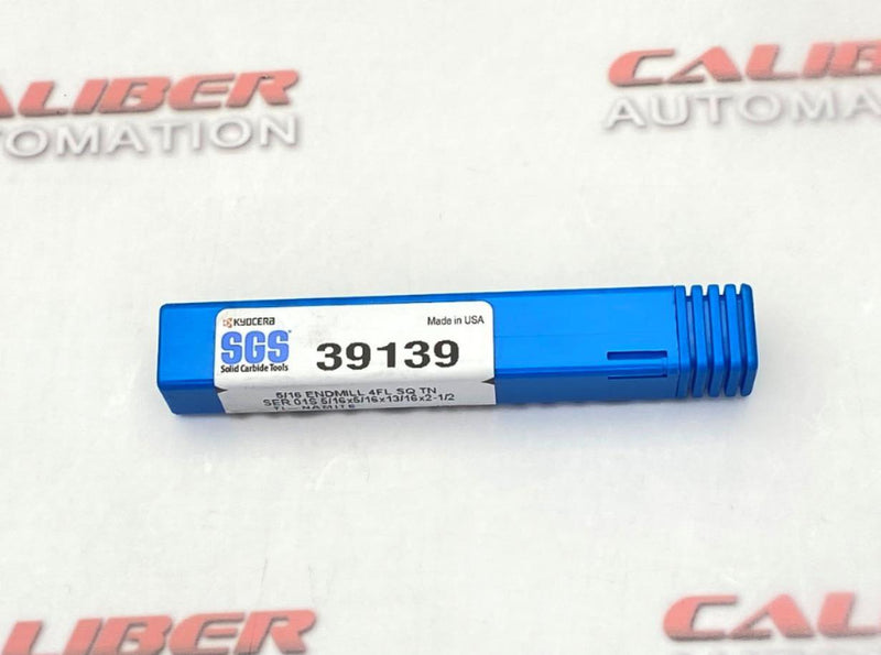 Load image into Gallery viewer, KYOCERA SGS 39139 Solid Carbide Tools 5/16 Endmill 4FL - Caliber Automation Online Store

