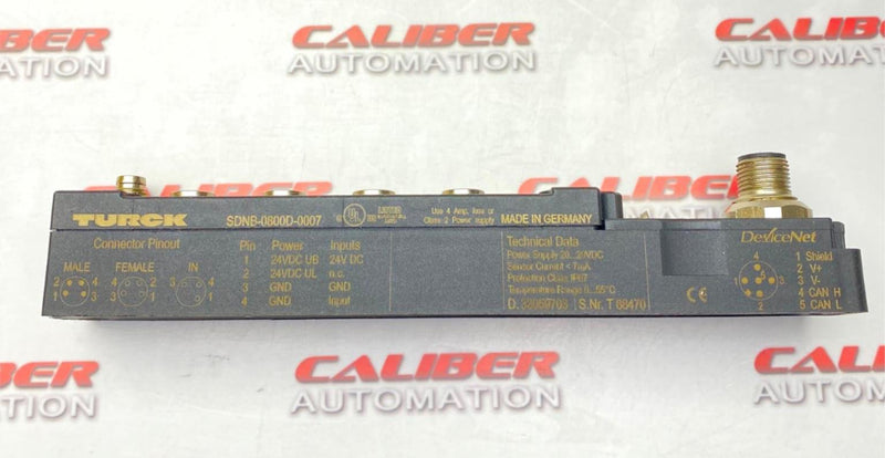 Load image into Gallery viewer, TURCK SDNB-0800D-0007 Fieldbus, Fieldbus Accessories, DeviceNet - Caliber Automation Online Store
