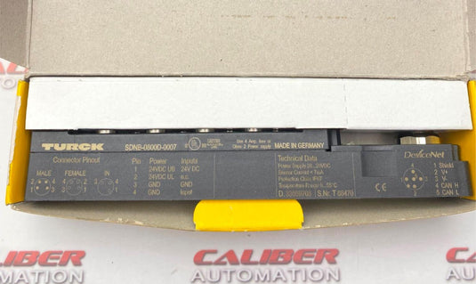 TURCK SDNB-0800D-0007 Fieldbus, Fieldbus Accessories, DeviceNet - Caliber Automation Online Store