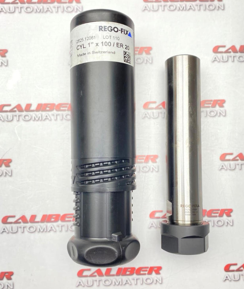 Load image into Gallery viewer, REGO-FIX 2625.12061 LOT110 CYL1"x100/ER 20 Collet Chuck (NEW) - Caliber Automation Online Store
