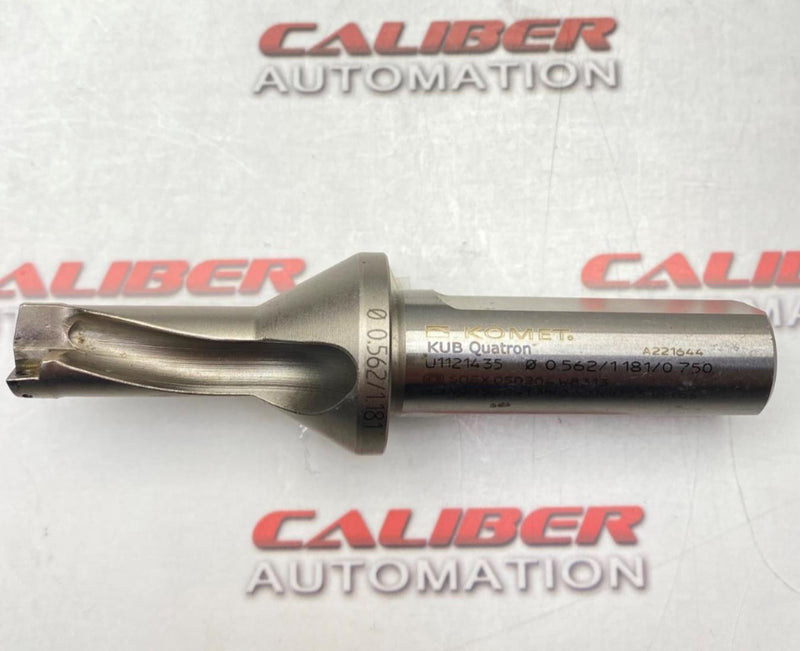 Load image into Gallery viewer, KOMET KUB Quatron U1121435 Coolant Thru Indexable Insert Drill (USED) - Caliber Automation Online Store
