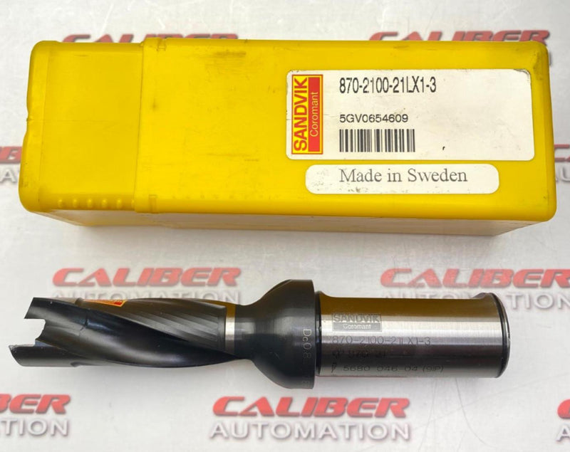 Load image into Gallery viewer, SANDVIK 870-2100-21LX1-3 Exchangeable Tip Drill (NEW) - Caliber Automation Online Store
