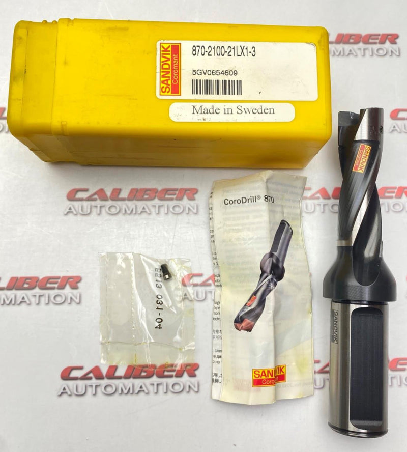 Load image into Gallery viewer, SANDVIK 870-2100-21LX1-3 Exchangeable Tip Drill (NEW) - Caliber Automation Online Store
