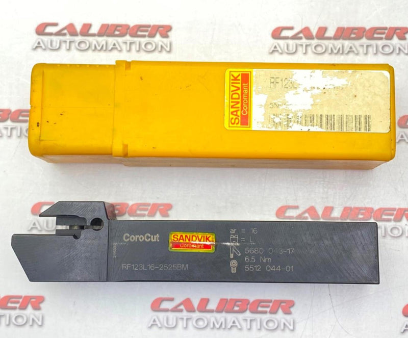 Load image into Gallery viewer, SANDVIK RF123L16-2525BM Indexable Grooving Toolholder (USED) - Caliber Automation Online Store
