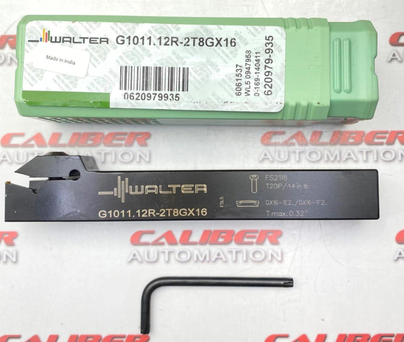 Load image into Gallery viewer, WALTER G1011.12R-2T8GX16 Grooving Tool Holder (NEW) - Caliber Automation Online Store
