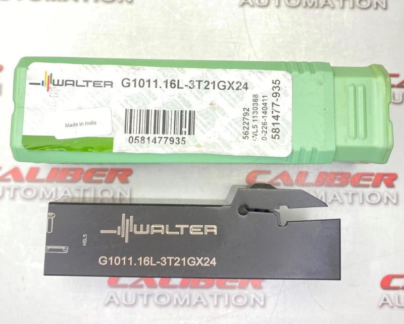 Load image into Gallery viewer, WALTER G1011.16L-3T21GX24 Indexable Grooving Tool Holder (USED SHORT) - Caliber Automation Online Store
