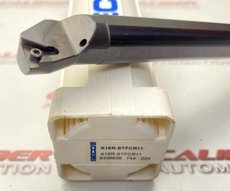 Load image into Gallery viewer, SECO A16R-STFCR11 Coolant Thru Indexable Boring Bar (NEW) - Caliber Automation Online Store
