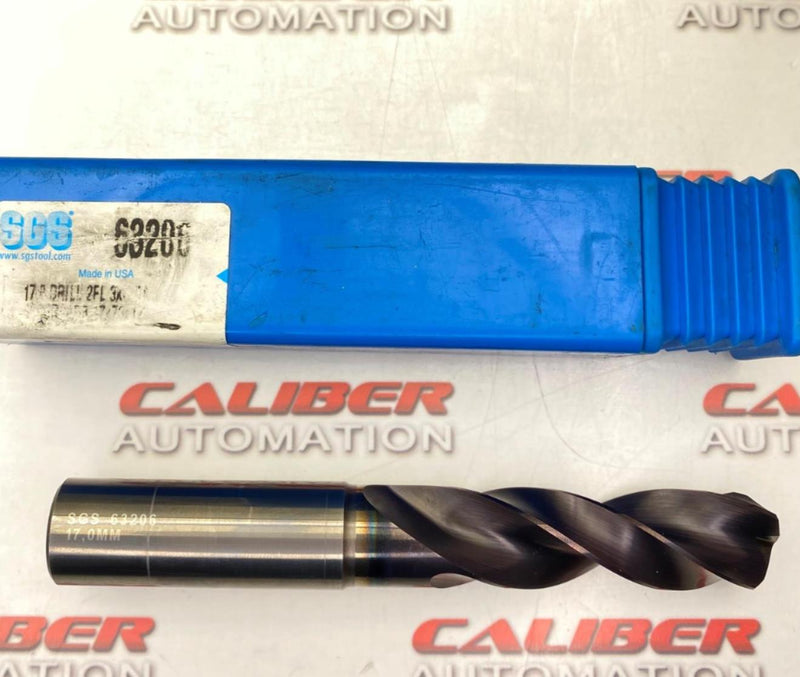 Load image into Gallery viewer, SGS 63206 17 mm  Carb Double Margin Drill (NEW) - Caliber Automation Online Store
