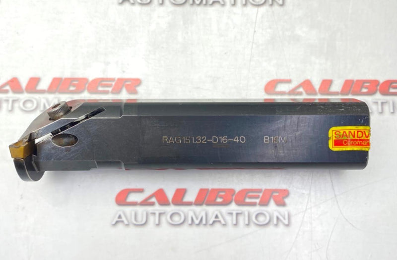 Load image into Gallery viewer, SANDVIK RAG151.32-D16-40 T-Max Q-Cut Indexable Grooving Boring Bar (USED) - Caliber Automation Online Store
