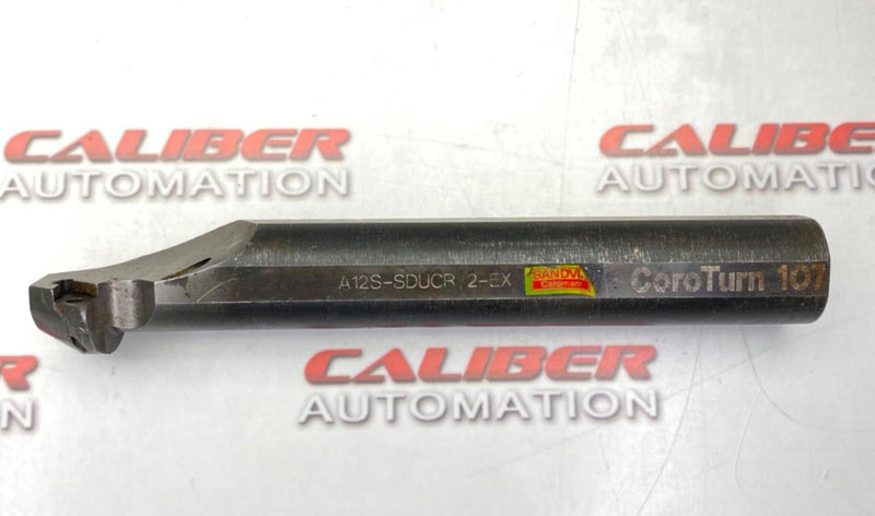 Load image into Gallery viewer, SANDVIK A12S-SDUCR 2-EX Coolant Thru, Indexable Boring Bar (SHORT) (USED) - Caliber Automation Online Store
