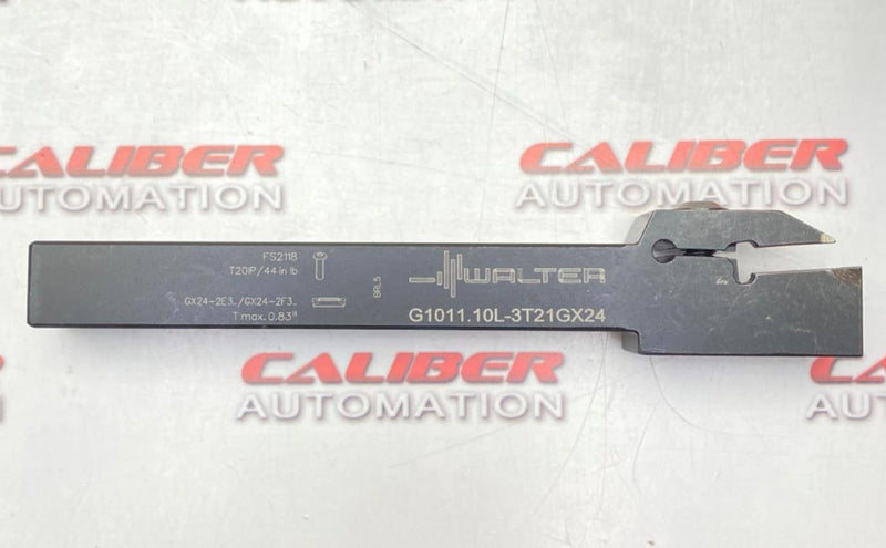 Load image into Gallery viewer, WALTER G1011.10L-3T21GX24 Grooving Tool Holder (USED) - Caliber Automation Online Store
