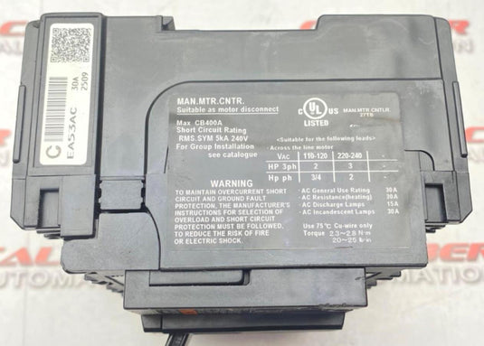 FUJI ELECTRIC EA53AC CIRCUIT BREAKER (USED) - Caliber Automation Online Store