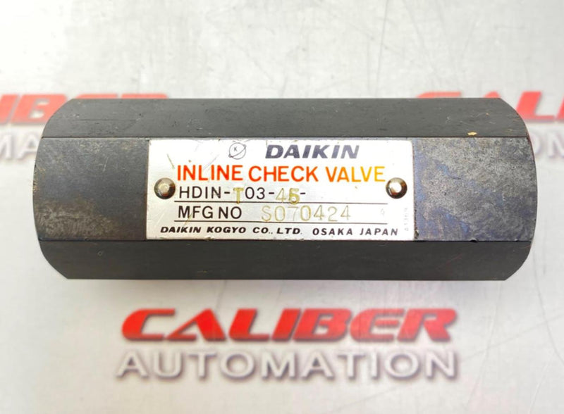 Load image into Gallery viewer, DAIKIN HDIN-T03-45 Inline Check Valve  (NEW) - Caliber Automation Online Store
