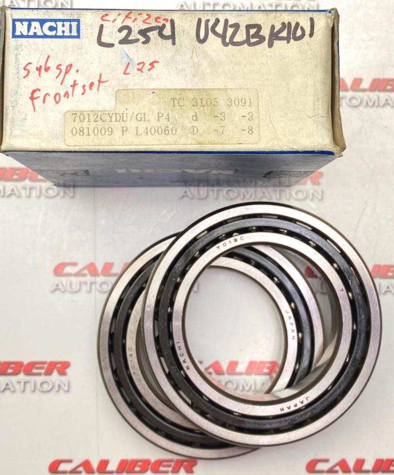 Load image into Gallery viewer, NACHI  7012CYDU/GL P4  Precision Bearing ( Set of Two) (NEW) - Caliber Automation Online Store
