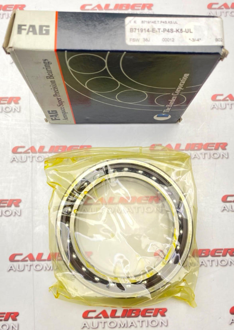 Load image into Gallery viewer, FAG B71914-E-T-P4S-K5-UL  Angular Contact Ball Bearing (NEW) - Caliber Automation Online Store

