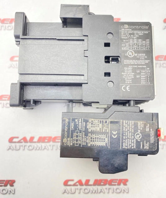 C3 CONTROLS 300-S09N30 Contactor  W/320-B2 Thermal Overload Relay (USED) - Caliber Automation Online Store
