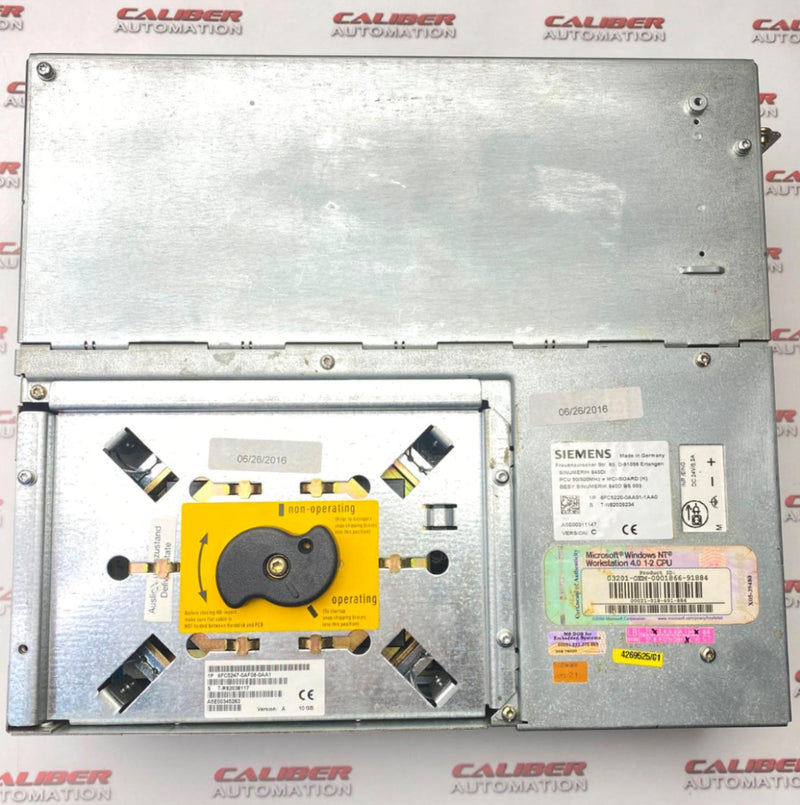 Load image into Gallery viewer, SIEMENS 6FC5220-0AA01-1AA0 SINUMERIK  PCU 50 A5E00066190 (USED) - Caliber Automation Online Store
