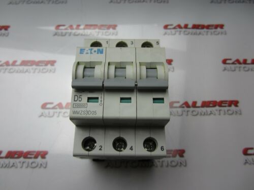 EATON WMZS3D05 3 Pole 5A Circuit Breaker - Caliber Automation Online Store