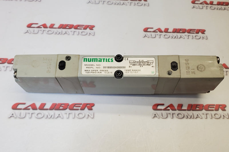 Load image into Gallery viewer, NUMATICS 2005 Double Solenoid Valve Unit 120/50-60 VAC 051BB500K000030 - Caliber Automation Online Store
