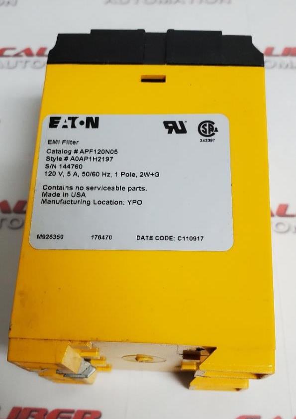 Load image into Gallery viewer, Eaton Automation Power Filter APF120N05 - Caliber Automation Online Store
