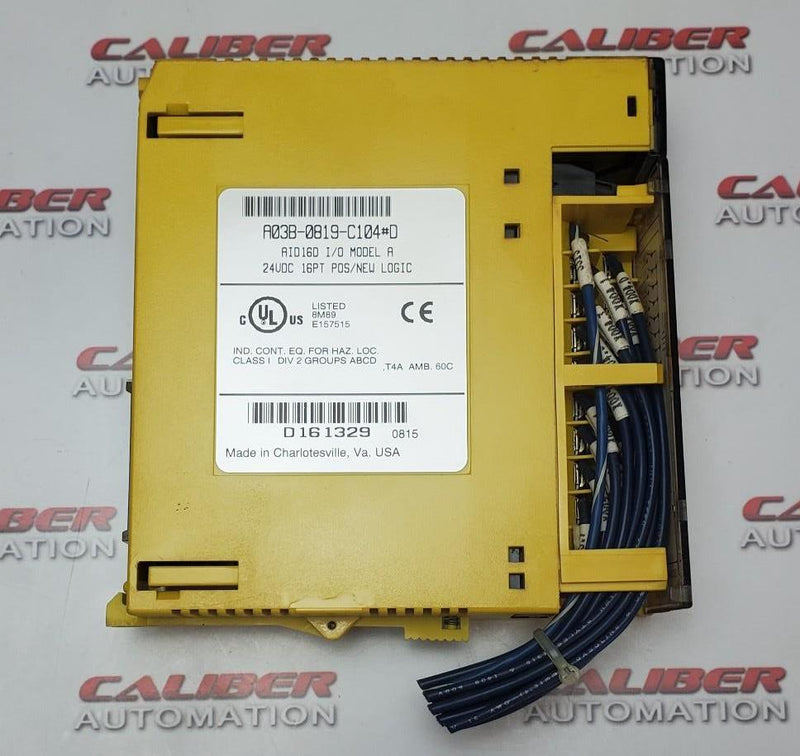Load image into Gallery viewer, Fanuc A03B-0819-C104#D AID16D I/O No Mounting Tab - Caliber Automation Online Store

