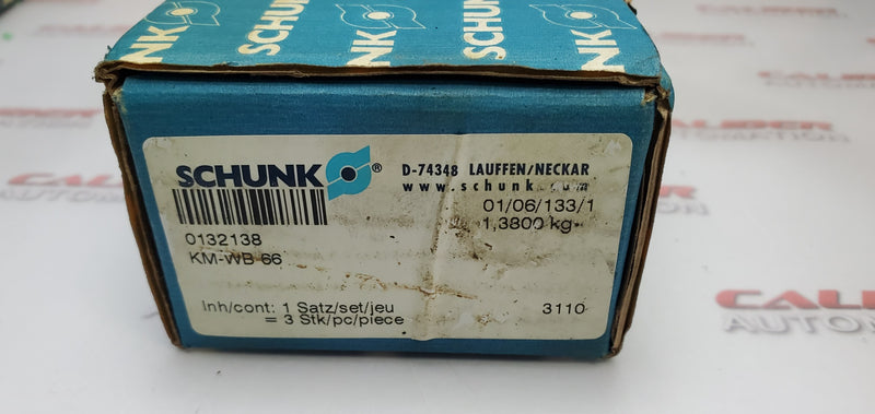 Load image into Gallery viewer, SCHUNK KM-WB 66 0132138 Steel Soft Top Jaws, 1.5 mm x 60 Degree (Pack of 3) - Caliber Automation Online Store
