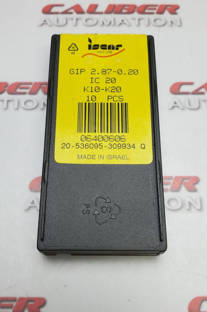 Load image into Gallery viewer, Iscar GIP 2.87-0.20 IC20 Insert (Pack of 10) - Caliber Automation Online Store
