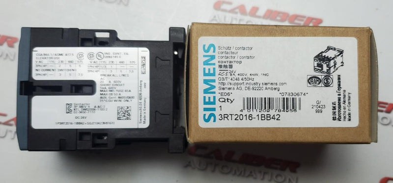 Load image into Gallery viewer, SIEMENS 3RT2016-1BB42 Contactor - Caliber Automation Online Store
