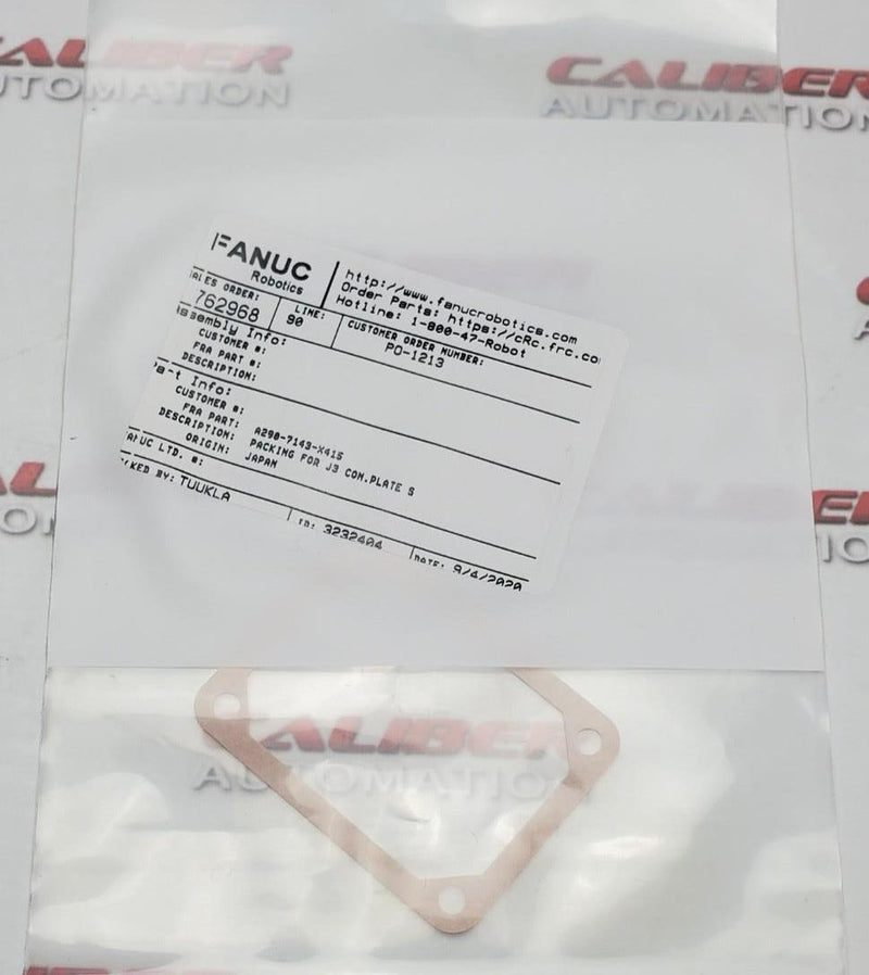 Load image into Gallery viewer, FANUC A290-7143-X415 PACKING FOR J3 CON.PLATE S - Caliber Automation Online Store
