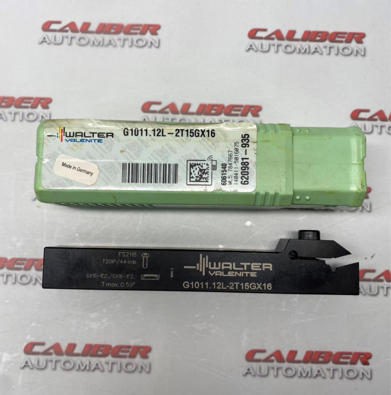 Load image into Gallery viewer, WALTER VALENITE G1011.12L-2T15GX16 Indexable Grooving-Cutoff Toolholder - Caliber Automation Online Store
