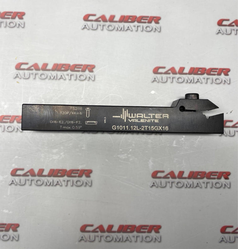 Load image into Gallery viewer, WALTER VALENITE G1011.12L-2T15GX16 Indexable Grooving-Cutoff Toolholder - Caliber Automation Online Store
