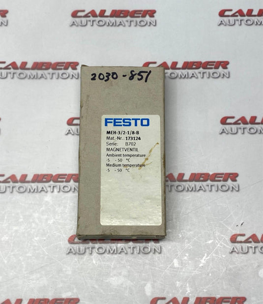 FESTO MEH-3/2-1/8-B Solenoid Valve - Caliber Automation Online Store