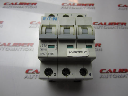 EATON WMZS3D15 3 Pole 15A Circuit Breaker - Caliber Automation Online Store