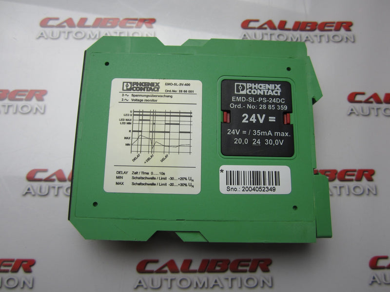 Load image into Gallery viewer, PHOENIX CONTACT EMD-SL-3V-400 Voltage Monitoring Relay - Caliber Automation Online Store
